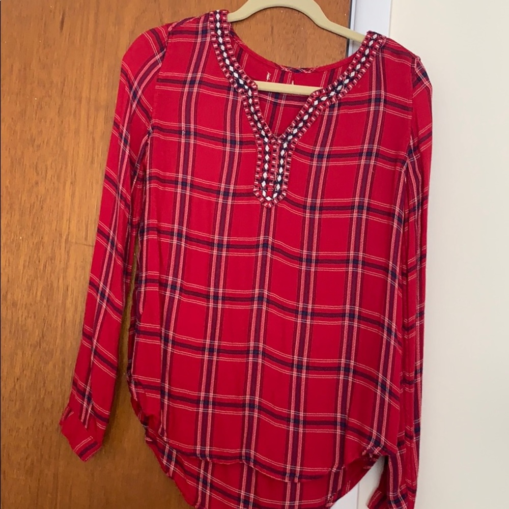 Long Sleeve Plaid Shirt